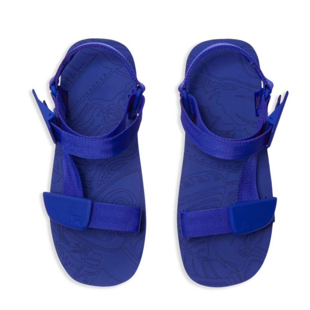 Burberry Blue Sandals Modern Minimalist Design - NEW